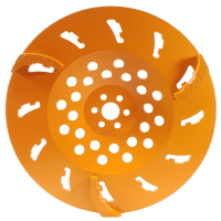 F Series 10" or 250mm Diamond Cup Wheel - Orange - Floorex