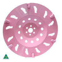 250mm Diamond Cup wheel for Satellite & Meteor grinders - Pink - Floorex