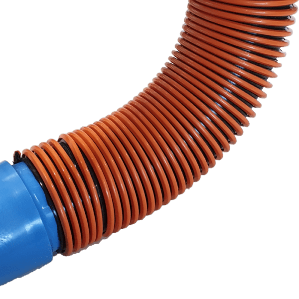 Orange Banded Hose for vacuums and dust extractors - Floorex