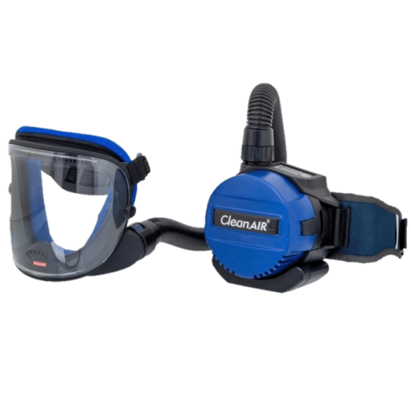 CleanAIR Unimask with Basic PAPR Mask Breathing Air Battery Powered Mask - Floorex